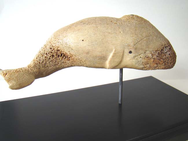 A Charming 19th century Sperm Whale carved from whalebone — image 2